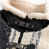 Fur Stripe Inner Down Coat