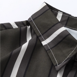Vertical Stripe Shirt Black