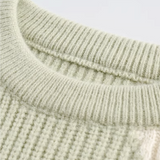 Relaxed Cable Stitching Sweater