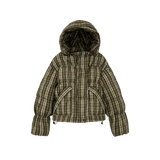 Classic Check Pattern Duck Down Coat