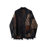 Patchwork Broken Fringe Cardigan