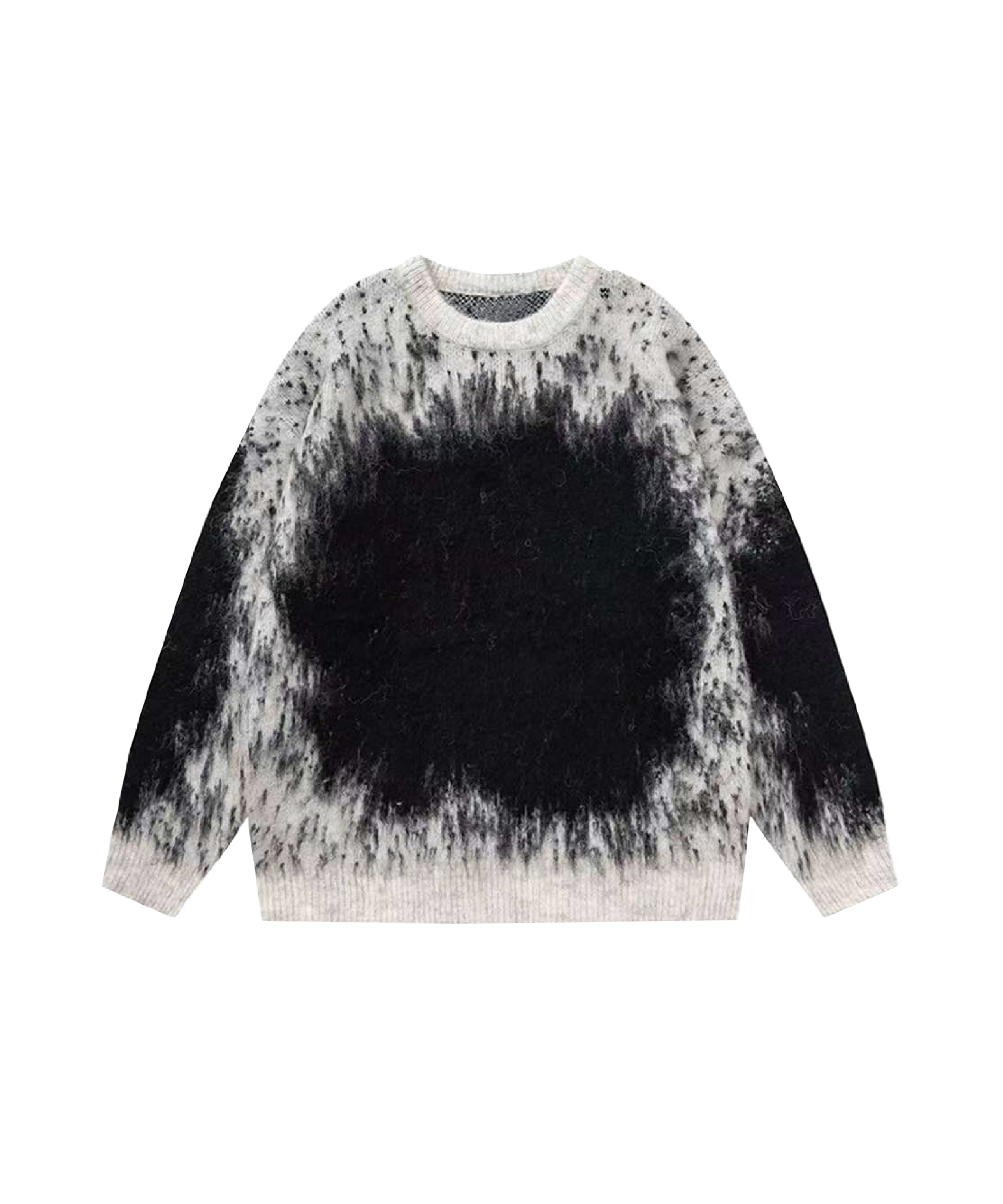 Abstract Contrast Color Sweater