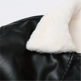 Eco Leather Fur Jacket