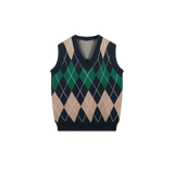 Argyle Block Knit Vest