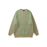 Flecked Broken Design Sweater