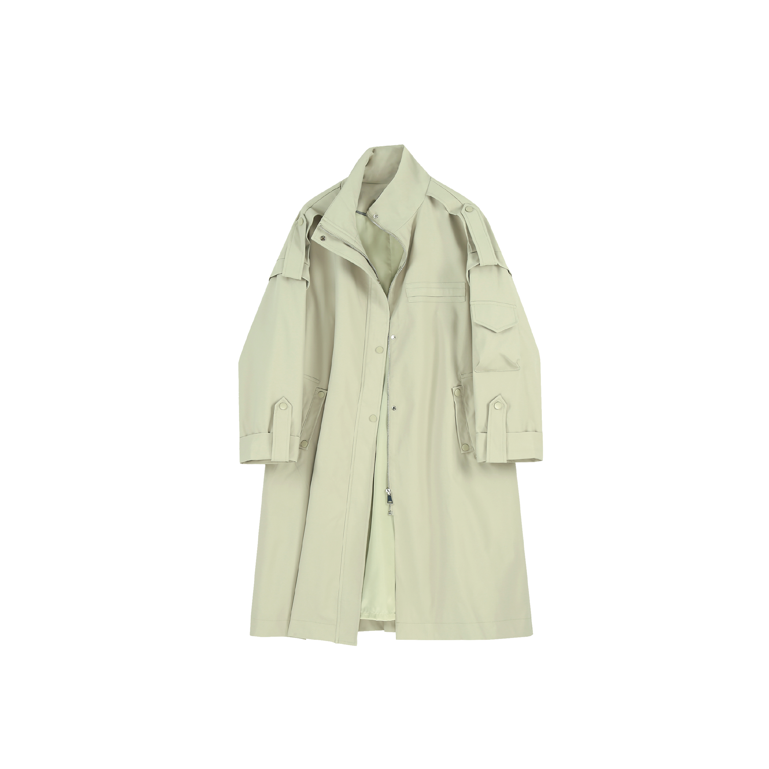 Design Sleeve Trench Coat