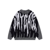 Zebra Pattern Pullover Sweater