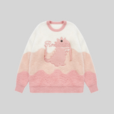 Fuzzy Style Dinosaur Sweater