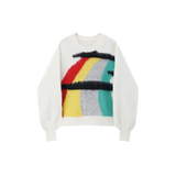 Mohair Rainbow Round Neck Sweater