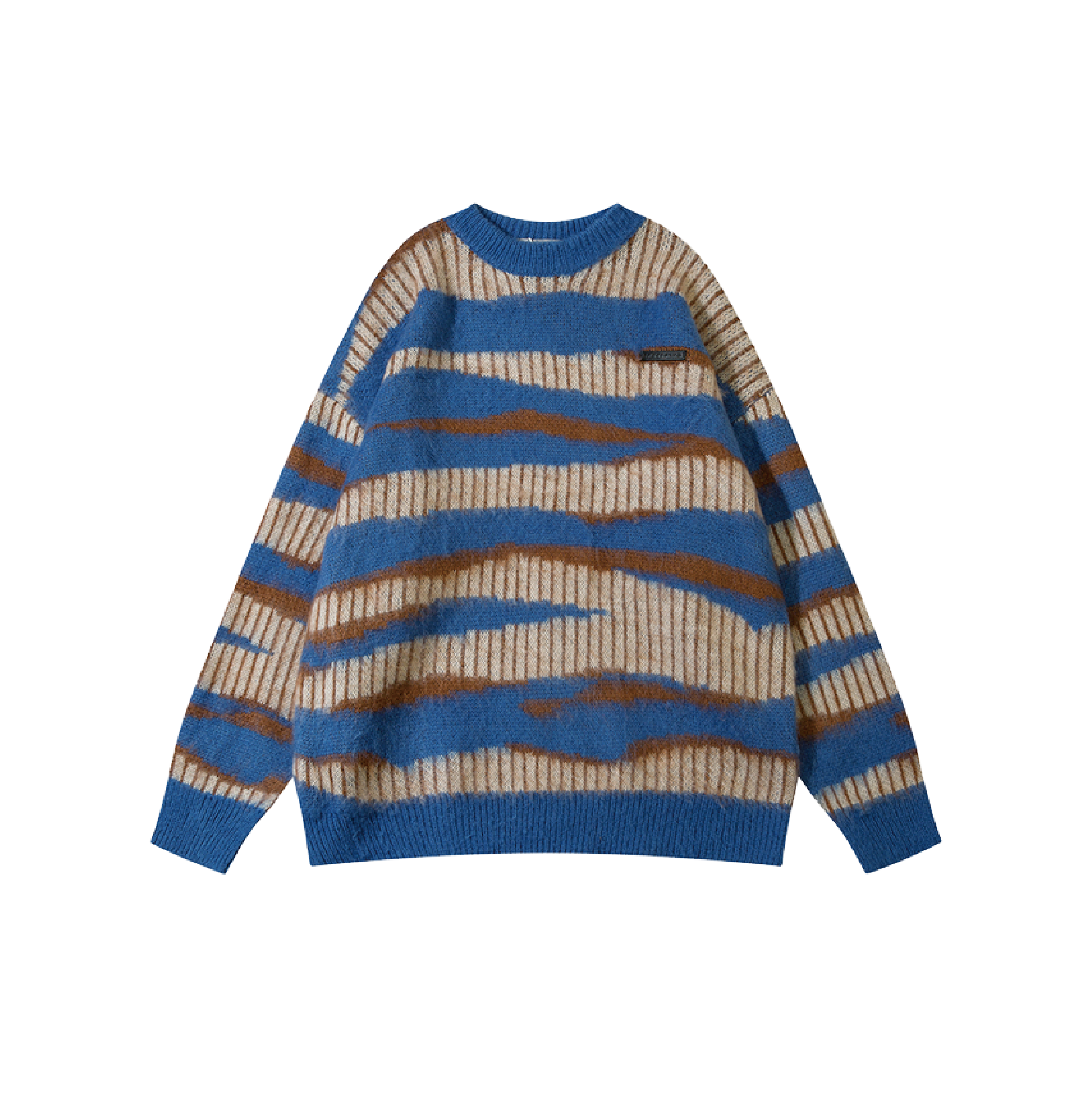 Irregular Stripe Pullover Knit