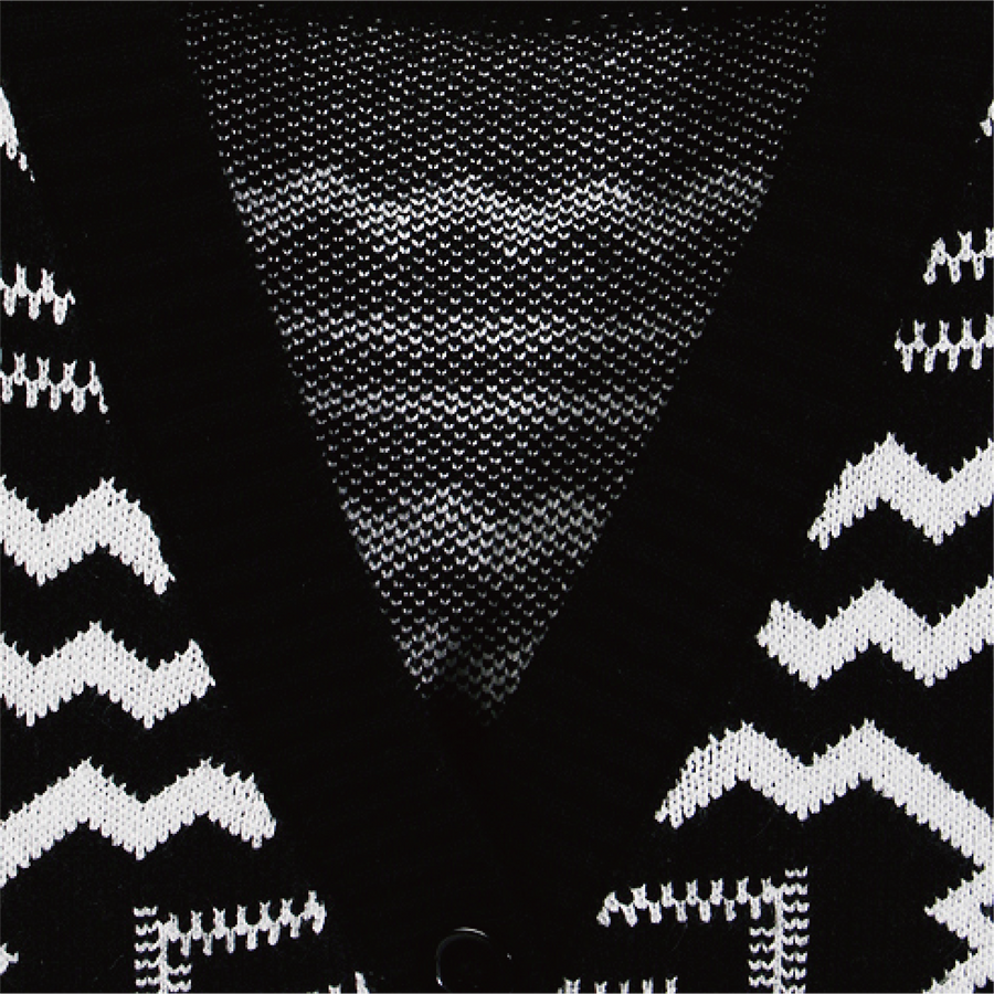 Geometric Pattern Knit Vest