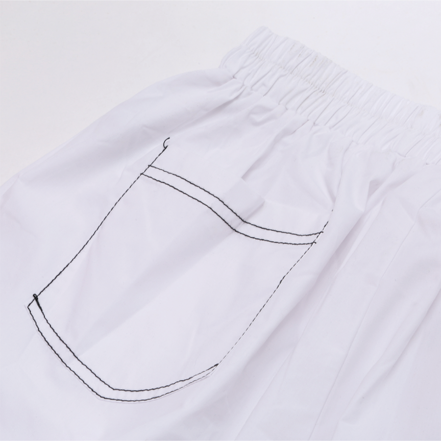 Белые широкие брюки
