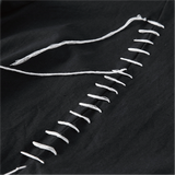 Irregular Rope Black Shirt