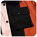 Contrast Color Block Jacket