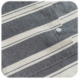 Retro Gray Stripe Loose Shirt