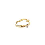 Mini Pearl Wave Ring(Gold)