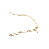 Ожерелье-цепочка с блоками (золото) 