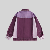Purple Motif Fringe Jacket