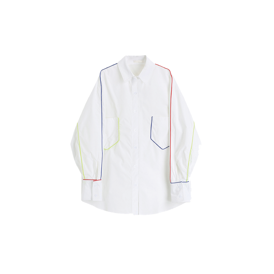 Mulch Color Piping Shirt – U:UME