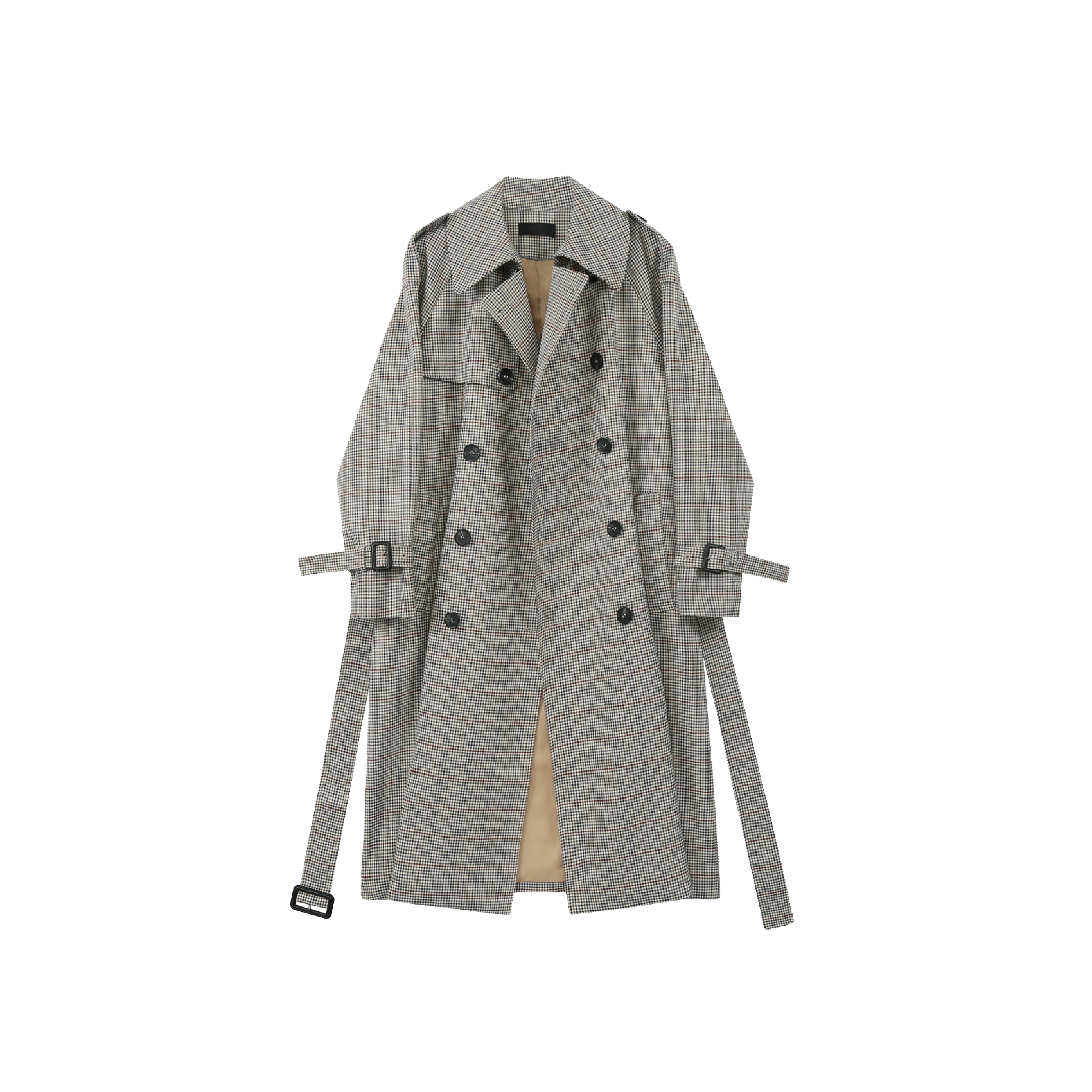 [PAGEBOY] glen check long coat